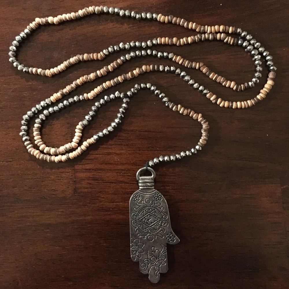 Hamsa necklace